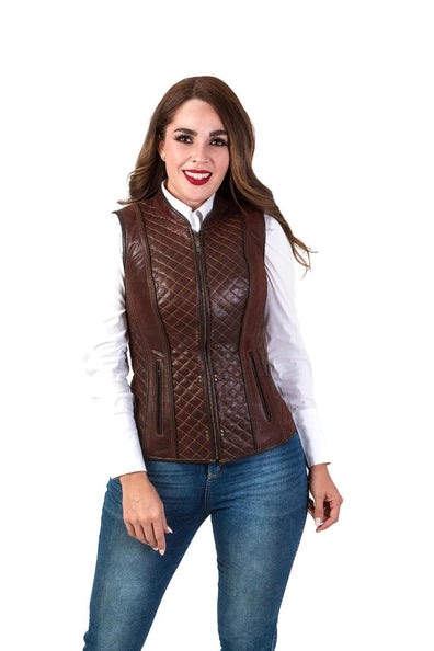 Chaleco de piel para dama